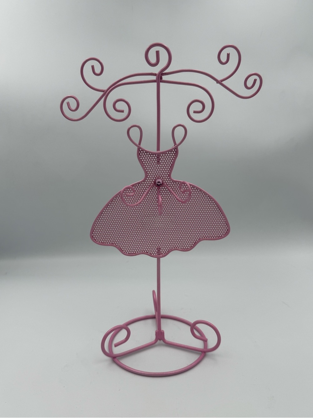Pink Ballerina Dress Jewelry Holder Stand Coquette Balletcore Vanity Decor